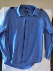 Outer Banks Blue Dress Shirt L Ultimate Collection 100% Cotton