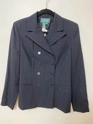 Блейзер Polo Ralph Lauren с двубортными пуговицами размер 6 темно-синий - Изображение 1 из 4