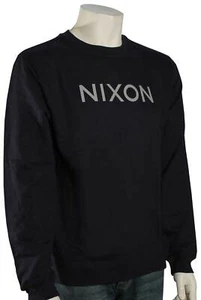 Nixon Wordmark Crew Sweater - Navy - New - Picture 1 of 1