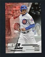 2018 Stadium Club Never Compromise Black #NC-AR Anthony Rizzo /99