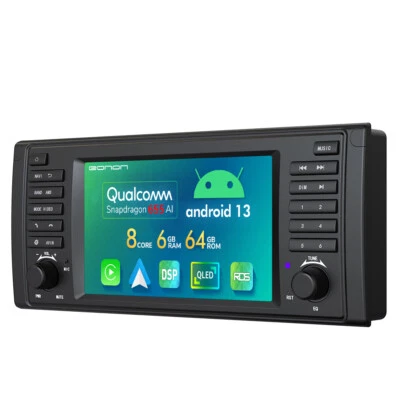 Eonon E39A12S 8-Core CarPlay Android 13 Car Stereo Radio GPS DSP RDS for BMW E39 - Image 1 of 4