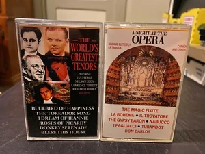 2 classical cassettes World's Greatest Tenors A Night At the Opera Eclipse EMC20 - Picture 1 of 4