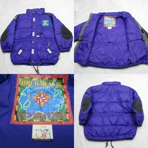 Vintage Obermeyer Expedition Down Jacket Youth 6 Purple Puffer Insulated Ripstop - Picture 1 of 19