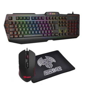 NEBULAAZERTI AWD-IT GAMING TECLADO+RATON+ALFOMBRILLA - Foto 1 di 1