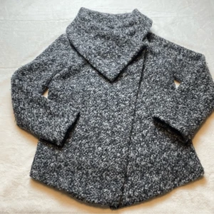 Johnston & Murphy Mantel Wollmischung schwarz grau weiß Größe Small - Bild 1 von 13