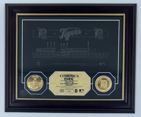 Detroit Tigers Comerica Park Wall Plaque 0147/2500 Limited Edition Highland Mint Cover