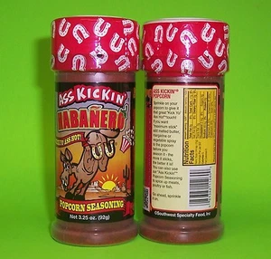 HABANERO POPCORN SEASONING - 3.25 OZ. BOTTLE - ASS KICKIN' GOOD & HOT - Picture 1 of 2