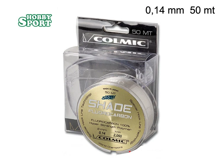 FILO COLMIC FLUOROCARBON SHADE DIAM. 0,14 MM BOBINA PROTETTA 50 MT PER TERMINALI - Immagine 1 di 1