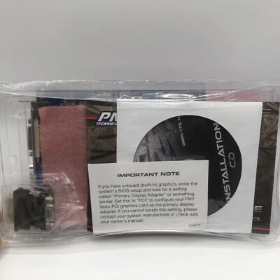 PNY Nvidia GeForce 8400GS 512MB DDR2, PCI Graphics Card VCG84512SPPB, 145421 New - Image 1 of 2