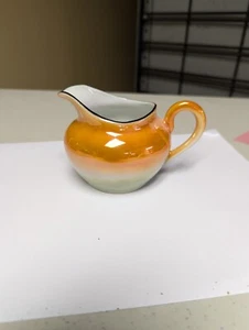 Vintage Tschechoslowakei 3" Orange Grün Farbe Milchkännchen Registriert 24 - Bild 1 von 6