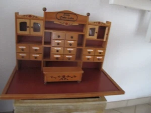 Großer Kaufladen Tante Emma 16 Schübe Holz und Kunststoff 58 x 36 x 32 cm - Bild 1 von 4