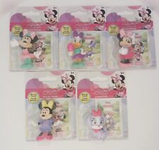 Disney Jr. Minnie Mouse & Daisy Duck Figures with Collector Cards Lot of 5 New