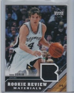 BENO UDRIH 2005-06 UPPER DECK ROOKIE REVIEW MATERIALS JERSEY CARD-GRAB IT TODAY!