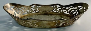ANTIQUE E.G. WEBSTER & SON QUADRUPLE PLATE METAL BASKET - Picture 1 of 14