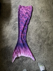 Finfun Fantasy Mermaid Tail Asian Magenta Mermaid Tail Kids 8 Size - Picture 1 of 4