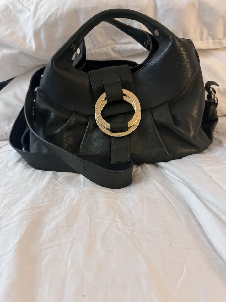 Bolso Bandolera Hobo Verde Bosque Bvlgari Chandra con Bolsa para el Polvo Excelente Estado Foto 1 de 4