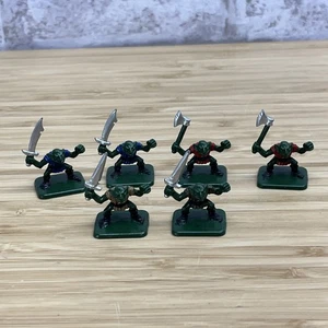 x6 Vintage 1990 HeroQuest Milton Bradley Games Workshop Goblin Figure Miniature - Picture 1 of 5