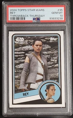 Rey 2024 Topps Throwback Thursday Star Wars #35 PSA 10 GEM MT - Image 1 of 2