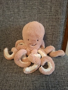 Jellycat Peach Odell Octopus Plush Soft Toy - 40cm When Tentacles Are Straight - Picture 1 of 5