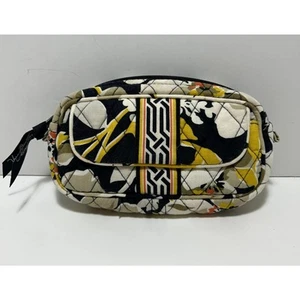 Borsa trucco cosmetica foderata in vinile Vera Bradley DOGWOOD trapuntata chiusura zip specchio - Foto 1 di 4