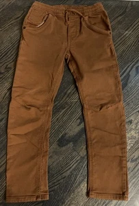 Boys Super Stretch Pull-on Taper Fit Jogger Jeans Cat & Jack Brown Size 10 - Picture 1 of 2