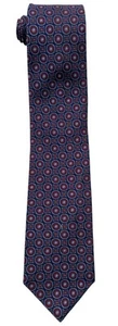 Brooks Brothers Makers Herren Vintage englische Seidenkrawatte blau rot zeitlose Mode - Bild 1 von 10