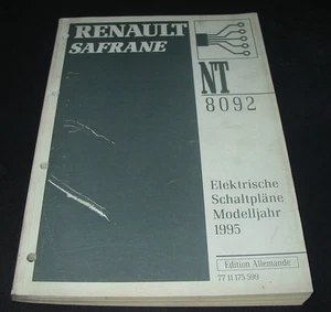 Werkstatthandbuch Elektrik Renault Safrane elektrische Schaltpläne ab 1995 - Imagen 1 de 1