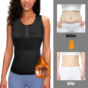 Hombres y Mujeres Sauna Térmico Sudor Cintura Entrenador Chaleco Traje Modelador de Cuerpo Cinturón Corsé - Imagen 1 de 21