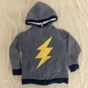 Hanna Andersson 120 hoodie sweater jacket Lightening Flaw - Picture 1 of 7