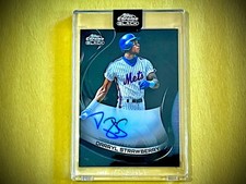 DARRYL STRAWBERRY Autograph 2022 Topps Chrome Black Encased On Card Auto Mets
