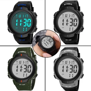 Mens Sports Army Watch Waterproof Electronic LED Digital Watch Wrist Watches US - Picture 1 of 18