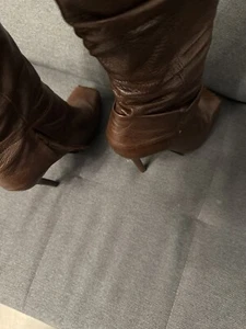 Buffalo Stiefel High Heels Gr 39 Getragen Extrem Absatz Echtleder - Bild 1 von 19