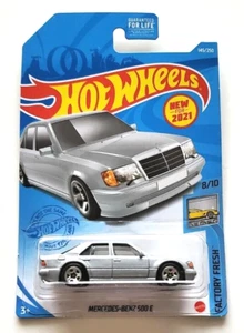 Hot Wheels Mercedes-Benz 500E Silver #145 145/250 2021 Factory Fresh 8/10 NEW - Picture 1 of 2