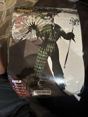 Jokes on You Child Costume Boys Evil Clown Jester S 8-10 - Image 1 of 3