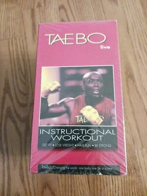 New Billy Blanks Tae Bo Live! Set of 5 VHS Basic 8-Minute Advanced Abs & Glutes - Image 1 of 4