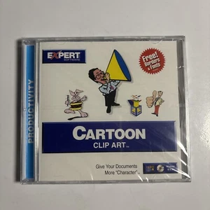 Cartoon Clip Art PC CDROM Windows 95 *New Sealed* - Picture 1 of 2