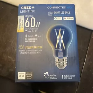 CREE 60-Watt Clear A19 Shape Smart LED Light Bulb w/Standard Medium Base - Picture 1 of 5