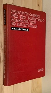 Prodotti chimici per uso scientifico farmaceutico industriale Carlo Erba 1966 - Imagen 1 de 2