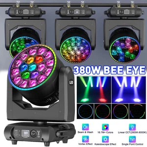 Professional 370W RGBW Moving Head Stage Lighting LED Zoom Wash Beam Light DMX - Picture 1 of 11
