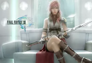 Final Fantasy 13 XIII Lightning Poster Box Arte Stampa Alta Qualità 11x17 - Foto 1 di 2