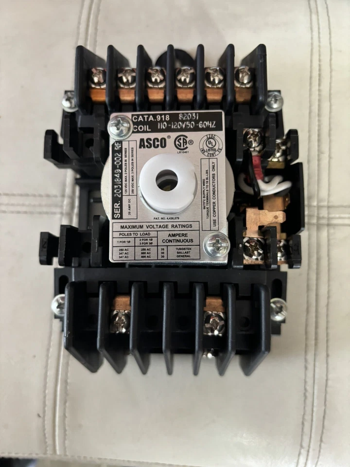 Asco 918 91882031 8 Poles 110-120Volt 50-60Hz New - Image 1 of 1