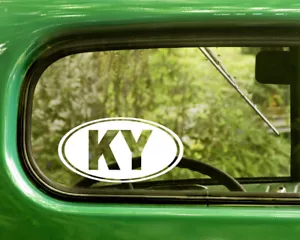 2 KY KENTUCKY DECAL Oval Stickers Bogo For Car Truck Laptop Window Bumper - Bild 1 von 1