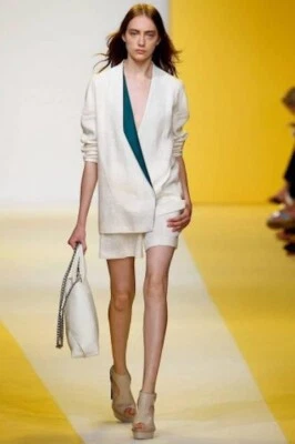 AKRIS Blanco y Verde Jacket SZ 40 = US 8 - NWOT - Image 1 of 3