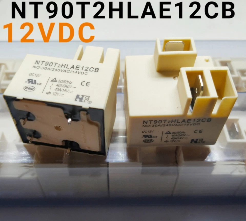 NT90T2HLAE12CB Power Relay DC12V 30A 240VAC 4Pins (Set of 2) - Image 1 of 1