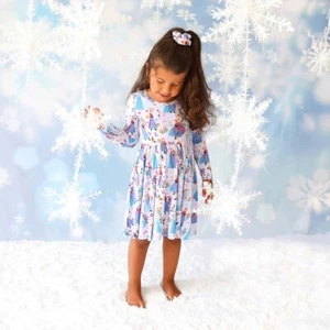 Vestido Posh Peanut ❄️ Disney Frozen Sisters Giratorio Talla 7/8 Nuevo con Etiquetas - Imagen 1 de 4