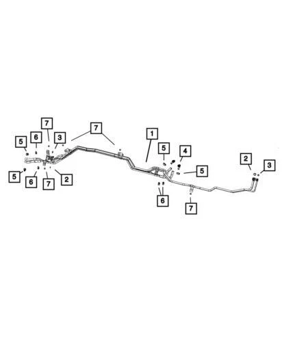 Líneas de aire acondicionado originales Mopar 2008-2023 Dodge Grand Caravan 68068296AB Foto 1 de 1
