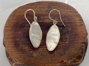 Silpada Hammered Oval Disc Sterling Silver Dangle Earrings W3277 Just Imagine - Picture 1 of 9