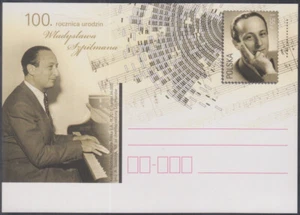 POLONIA # POL1101 COMO NUEVO ENTERO 100 ANIVERSARIO NACIMIENTO DE WLDYSLAW SZPILMAN, PIANISTA - Imagen 1 de 1