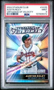 2024 TOPPS STADIUM CLUB VIRTUOSOS OF VELOCITY VV25 AUSTIN RILEY PSA 9 - Picture 1 of 2