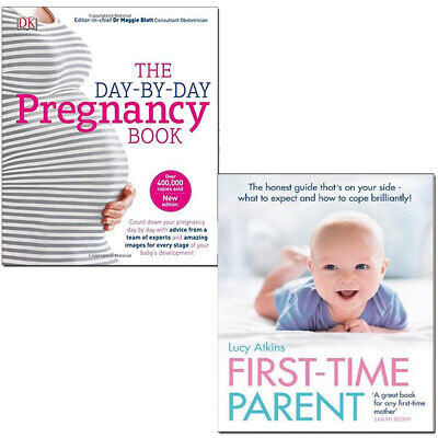 The Day-by-Day Pregnancy Book,First Time Parent 2 Books Collection Set NEW • 26.99£
